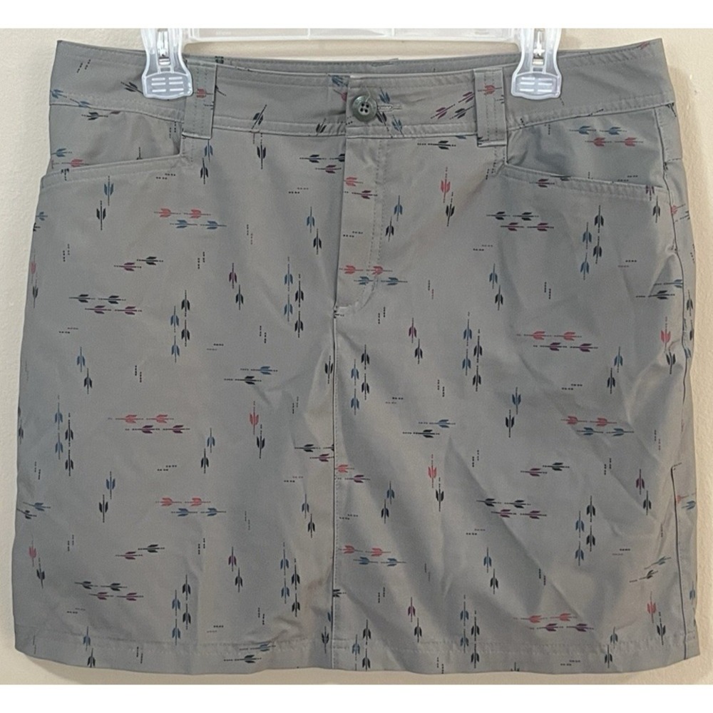 Eddie Bauer Women's Adventure Skort‎ Size 10 Green Stretch Hiking Golf Outdoor